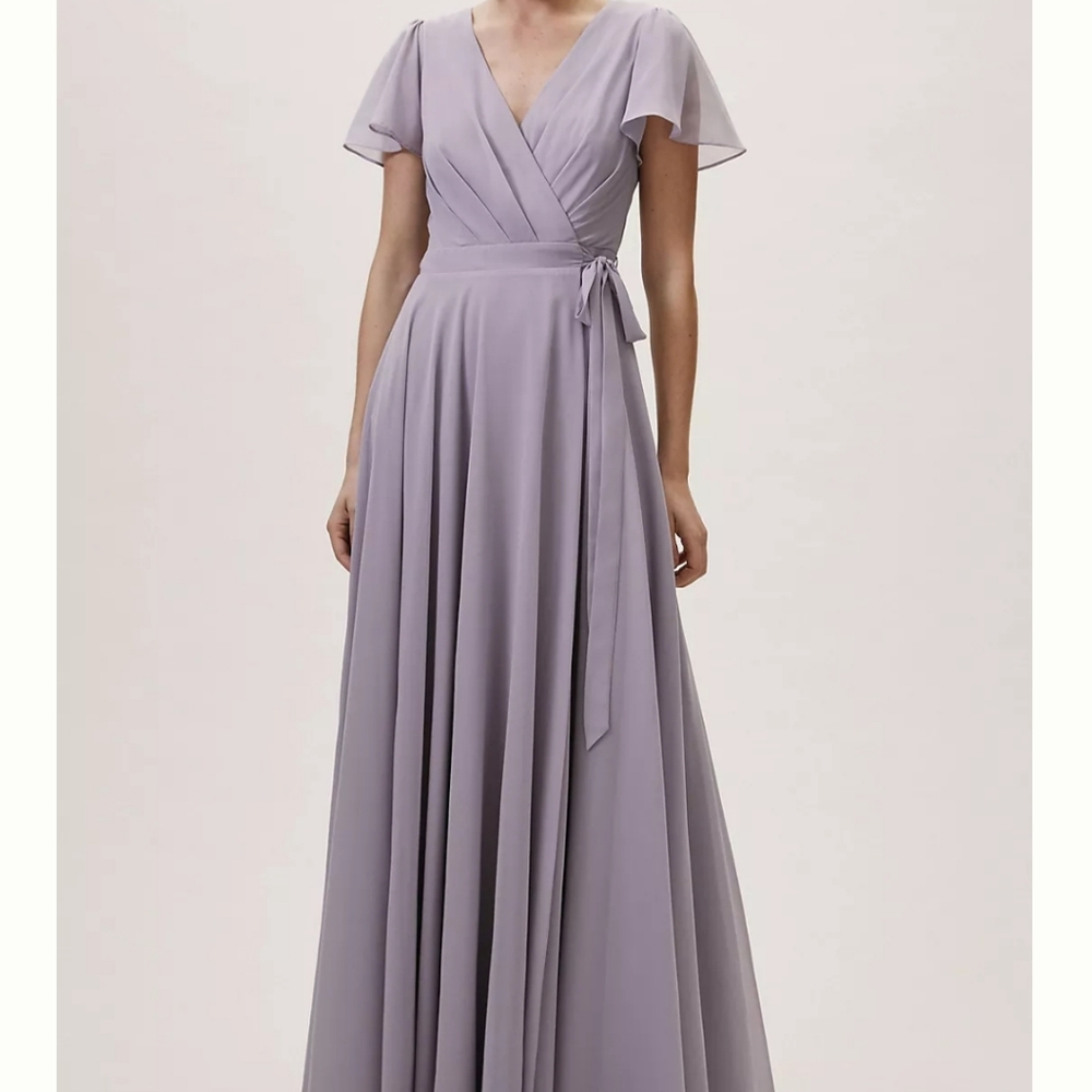 BHLDN Anthropologie Soft Lavender Maxi Dress Womens Small